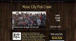 Desktop Screenshot of musiccitypubcrawl.com