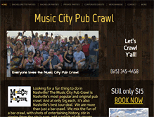 Tablet Screenshot of musiccitypubcrawl.com